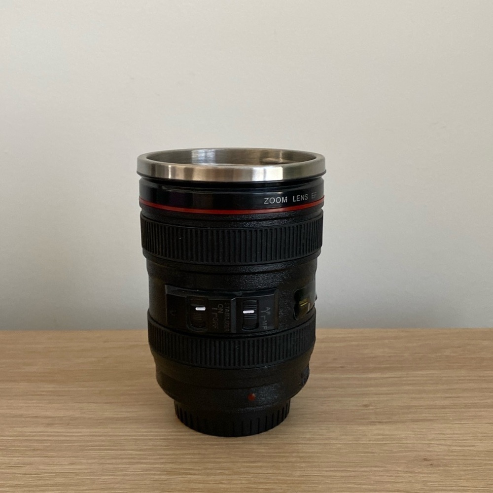 Camera Lens Tumbler